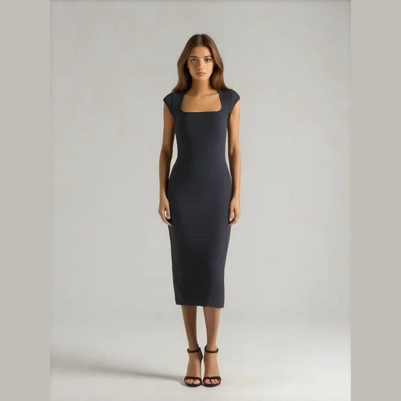calf length bodycon dress BlueFicus Women Bodycon Midi/Calf Length Dress